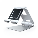 Satechi R1 Aluminum Hinge Holder Foldable Stand - aluminiowa składana podstawka do MacBook/iPad (silver) [SD]