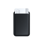 Satechi Vegan-Leather Wallet Stand - portfel i podstawka do iPhone'a z wegańskiej skóry kompatybilny z MagSafe (black)