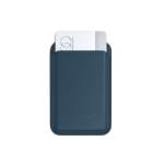 Satechi Vegan-Leather Wallet Stand - portfel i podstawka do iPhone'a z wegańskiej skóry kompatybilny z MagSafe (blue)