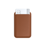 Satechi Vegan-Leather Wallet Stand - portfel i podstawka do iPhone'a z wegańskiej skóry kompatybilny z MagSafe (brown)