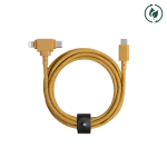 Native Union Belt Cable Duo - kabel USB-C - USB-C / lightning, 1,5 m (kraft)