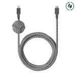 Native Union Night Cable - kabel USB-C - lightning, 3 m (zebra) MFI