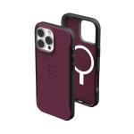 UAG Civilian Magsafe - obudowa ochronna do iPhone 16 Pro Max kompatybilna z MagSafe (bordeaux)