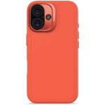 Decoded AntiMicrobial Silicone Stacks Backcover - silikonowa obudowa ochronna do iPhone 16 kompatybilna z MagSafe (tangerine)