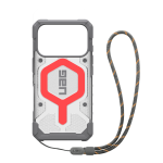 UAG Pathfinder Clear MagSafe Bundle - etui do iPhone 17 Pro kompatybilne z MagSafe oraz smycz na nadgarstek (active lava)