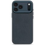 Decoded Leather Backcover - skórzana obudowa ochronna do iPhone 17 Pro kompatybilna z MagSafe (navy shadow)