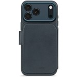 Decoded Leather Detachable Wallet - skórzana obudowa ochronna do iPhone 17 Pro kompatybilna z MagSafe (navy shadow)