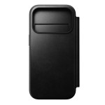 NOMAD Modern Leather Folio - skórzane etui do iPhone 17 Pro kompatybilne z MagSafe, skóra Horween (black)