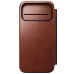 NOMAD Modern Leather Folio - skórzane etui do iPhone 17 Pro Max kompatybilne z MagSafe, skóra Horween (olde dublin)