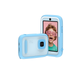 myFirst Camera 50 - aparat fotograficzny dla dzieci z technologią AI, dotykowym ekranem IPS i podwójnym obiektywem 16MP/20MP (blue)