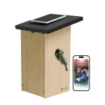 Birdfy House Ebony - inteligentny domek lęgowy z kamerą i panelem słonecznym