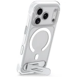 Decoded AntiMicrobial Hybrid Stand Backcover - etui z podstawką do iPhone 18 Pro Max / 17 Pro Max kompatybilne z MagSafe (frosted white)