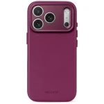 Decoded Leather Backcover - skórzane etui do iPhone 18 Pro / 17 Pro kompatybilne z MagSafe (aubergine)