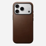 NOMAD Modern Leather Case - etui do iPhone 18 Pro / 17 Pro kompatybilne z MagSafe, skóra Camino (brown)