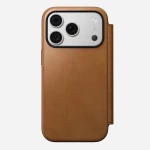 NOMAD Modern Leather Folio - etui do iPhone 18 Pro / 17 Pro kompatybilne z MagSafe, skóra Camino (english tan-c)