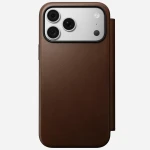 NOMAD Modern Leather Folio - etui do iPhone 18 Pro Max / 17 Pro Max kompatybilne z MagSafe, skóra Camino (brown)